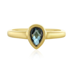 Anello in argento con Topazio Blu Londra