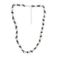Collana in argento con Perla d'Acqua Dolce Bianca (TPC)