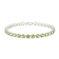 Bracciale in argento con Peridoto della Birmania