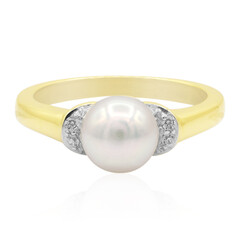 Anello in argento con Perla di Acqua Dolce (TPC)
