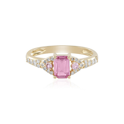 Anello in oro con Zaffiro Rosa