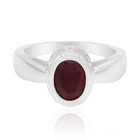 Anello in argento con Rubino