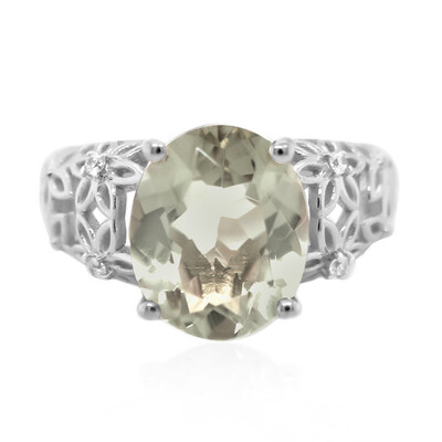 Anello in argento con Ametista Verde
