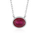 Collana in argento con Rubino Bemainty