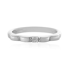 Anello in argento con Diamante I4 (J)