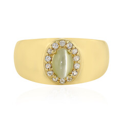 Anello in argento con Crisoberillo Occhio di Gatto