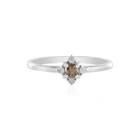 Anello in argento con Diamante Champagne I3