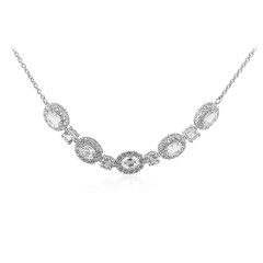 Collana in argento con Topazio Bianco