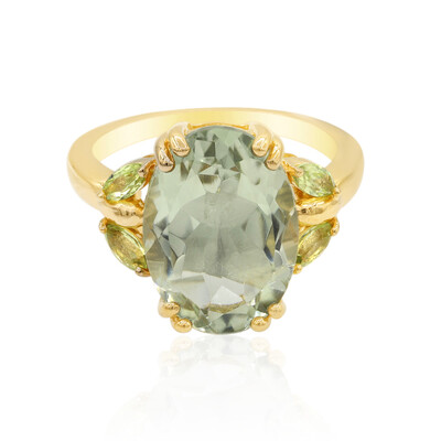 Anello in argento con Ametista Verde