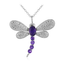 Collana in argento con Ametista Zambiana