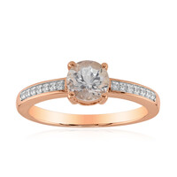 Anello in oro con Danburite Rosa del Messico