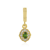 Ciondolo in argento con Zircone Ceylon Verde