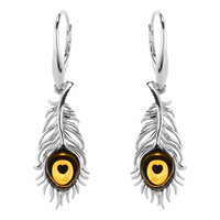 Orecchini in argento con Ambra Baltica