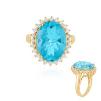 Anello in argento con Topazio Paraiba