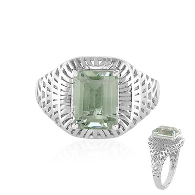 Anello in argento con Ametista Verde