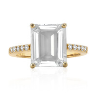 Anello in argento con Topazio Bianco