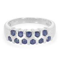 Anello in argento con Zaffiro di Laos