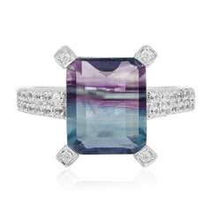 Anello in argento con Fluorite