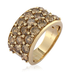 Anello in oro con Diamante Champagne I2 (de Melo)