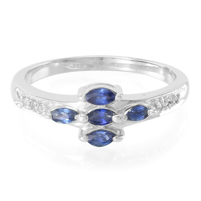 Anello in argento con Zaffiro di Laos