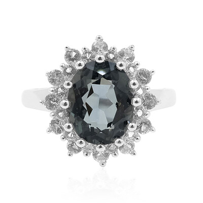 Anello in argento con Topazio Mistico Nero
