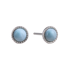Orecchini in argento con Larimar