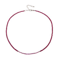 Collana in argento con Rubino del Madagascar