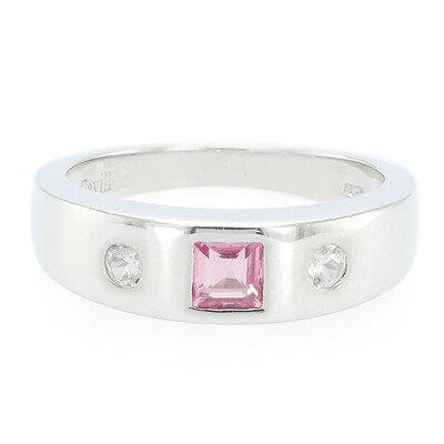Anello in argento con Zaffiro Padparadscha