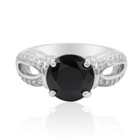 Anello in argento con Spinello Nero