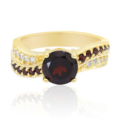 Anello in argento con Granato Mozambico