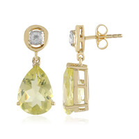 Orecchini in argento con Quarzo Limone