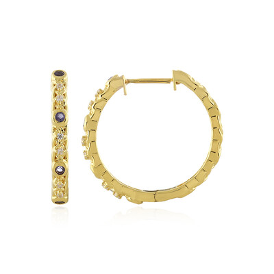 Orecchini in argento con Iolite