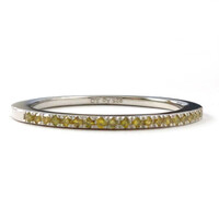 Anello in argento con Diamante Giallo