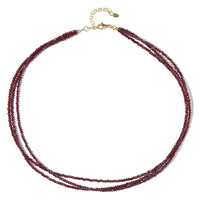 Collana in argento con Granato Mozambico
