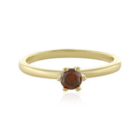 Anello in argento con Diamante Cognac I3