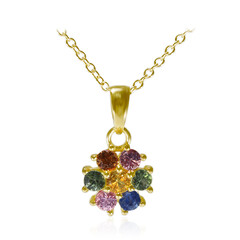 Collana in argento con Zaffiro Giallo