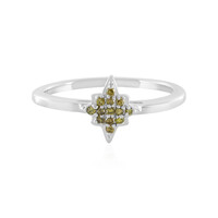 Anello in argento con Diamante Giallo SI1