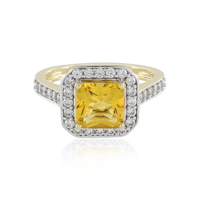 Anello in oro con Berillo Giallo