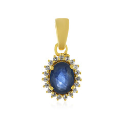 Ciondolo in argento con Zaffiro Blu