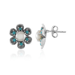 Orecchini in argento con Perla d'Acqua Dolce Bianca