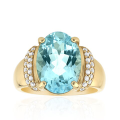 Anello in argento con Topazio Blu Cielo