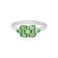Anello in argento con Tsavorite