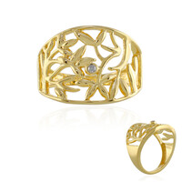 Anello in argento con Diamante I4 (J)
