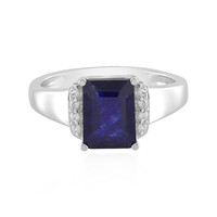 Anello in argento con Zaffiro Blu del Madagascar
