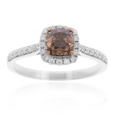 Anello in oro con Diamante Cioccolato SI2 (CIRARI)