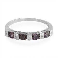 Anello in argento con Zaffiro Cangiante