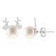 Orecchini in argento con Perla d'Acqua Dolce Bianca