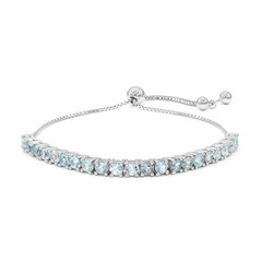 Bracciale in argento con Topazio Blu Cielo