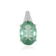 Ciondolo in argento con Fluorite Verde