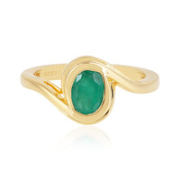Anello in argento con Smeraldo Brasiliano